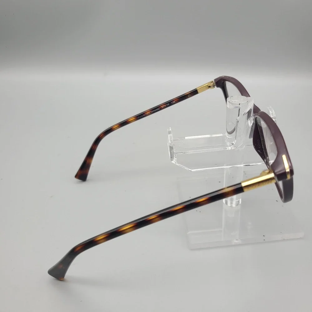 Coach HC 6077 Eyeglasses Purple Dark Tortoise Gold Logo Rectangular Frames 51-15